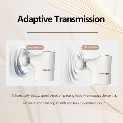 Mini Massage Gun, Portable Deep Tissue Muscle Massager with 4 Heads, Adjustable Speed & Pressure, Quiet Powerful Motor, Rechargeable Handheld Percussion Massager for Neck, Shoulder, Back & Legs Gray - Image 4