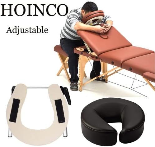 Massage Headrest - Aluminum Adjustable U-Shaped Pillow for Bed & Face Cradle - Beauty Spa Equipment - Image 2