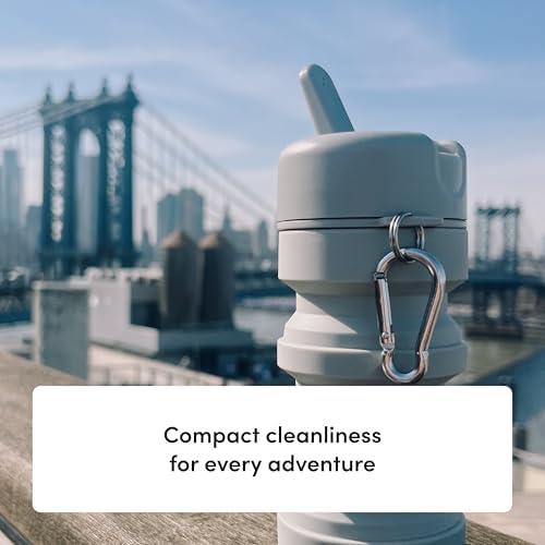 TUSHY Travel Bidet, Collapsible and Expandable Peri Bottle, Pebble - Image 3