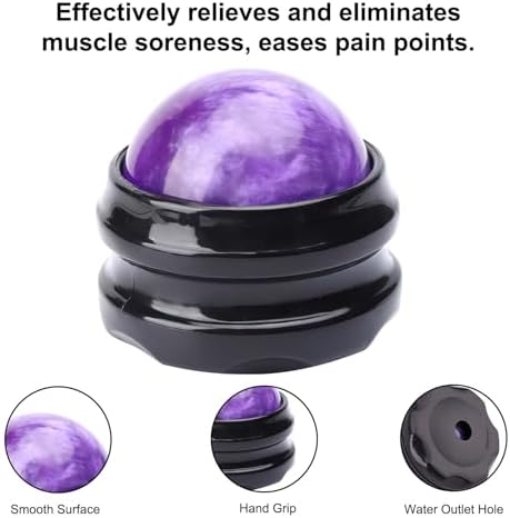 WOVTE Massage Ball, Lacrosse Balls, Self Massage Tool for Sore Muscles, Shoulders, Neck, Back, Foot, Body, Deep Tissue, Trigger Point, Muscle Knots, Yoga and Myofascial Release (Purple) - Image 4