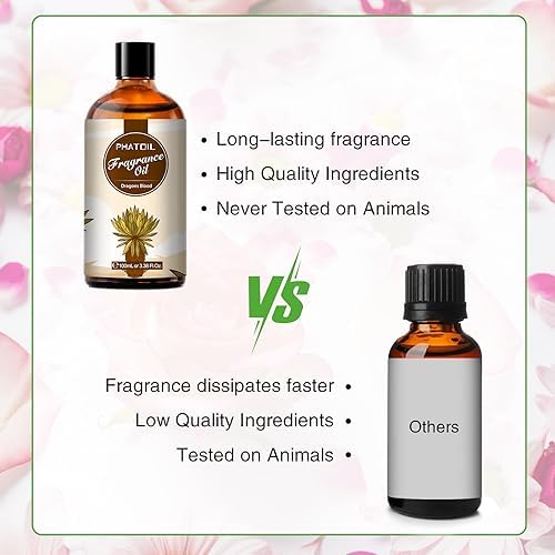 PHATOIL 3.38FL.OZ Dragons Blood Fragrance Oils for Aromatherapy, Essential Oils for Diffusers for Home, Perfect for Diffuser, DIY Candle and Soap Making, DIY Scented Products - 100ml - Image 6