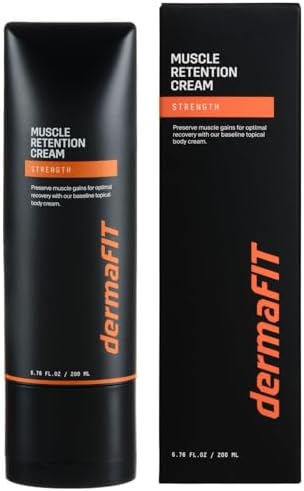 Strength Muscle Maintenance Body Cream - Post Workout Prevents Muscle Loss for Men & Women, 200ml, No Artificial Fragrance, M.A.X. Tech, Topical Analgesic for Muscle by dermaFIT