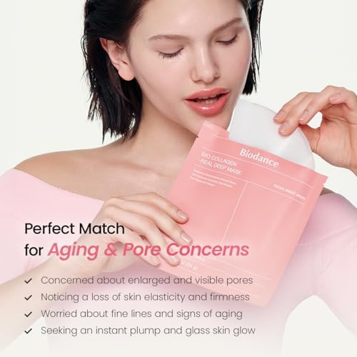 BIODANCE Bio-Collagen Real Deep Mask, Hydrating Overnight Hydrogel Face Mask, Pore Minimizing, Elasticity, Plumping, Travel Essentials & Self Care Gifts for Women, Korean Skin Care | 1.19oz(34g) x 4ea - Image 6