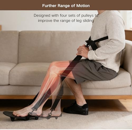 Knee Replacement Recovery Aids & Home Gym Equipment - Essential Knee Glider Therapy Equipment for Elderly Must Haves, ACL PCL MCL Surgery Recovery to Improve Mobility, Flexibility and Pain Relief - Image 5