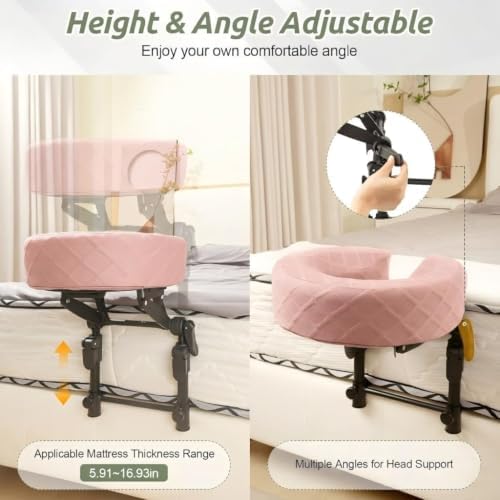 Massage Headrest for Bed, Head Holder & Face Cradle with Face Down Pillow - Image 2