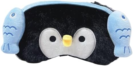 PERFECTSIGHT Sleep Eye Masks, Cute Penguin Sleep Eye Cover Lightweight Adjustable Eyeshade Mask Cover for Women Men Sleep Travel Nap, Fish Headphone by PERFECTSIGHT