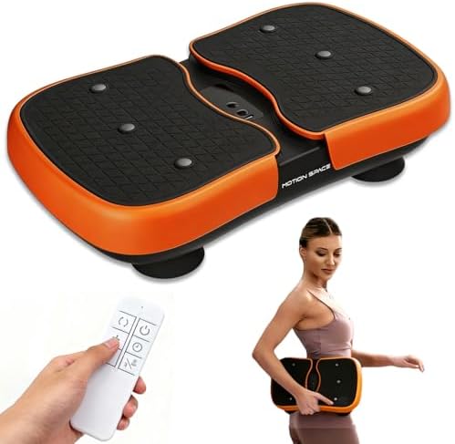 Mini Vibration Plate Machine – Portable, Wireless, Rechargeable Quiet Platefor Vibration Massage, Relaxation & Muscle Stiffness Relief by MotionSpace