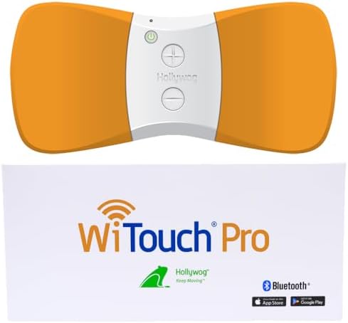 WiTouch Pro TENS Unit for Back Pain Relief & Recovery, Wireless, Wearable Muscle Stimulator, Made in USA, Gel Pads Included by Hollywog