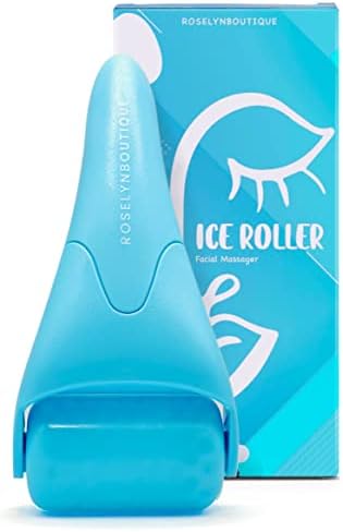 ROSELYNBOUTIQUE Ice Roller for Face Wrinkles Fine Lines Puffiness Stick Massager Facial Skin Care Tools Self Care Gifts for Men Women (Blue) by ROSELYNBOUTIQUE