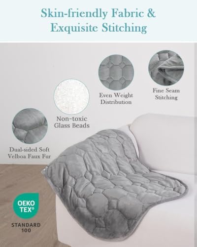 Topblan Weighted Blanket 7lbs, 41 x 60 Small Size for Adults - Image 3