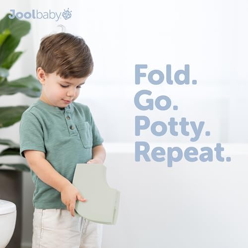 Jool Baby Folding Travel Potty Training Seat – Easy-Remove Pull Tab (Sage) - Image 2