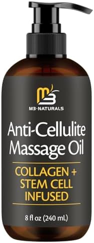 Firming Body Massage Oil with Collagen for Cellulite, 8 fl oz by M3 by M3Naturals