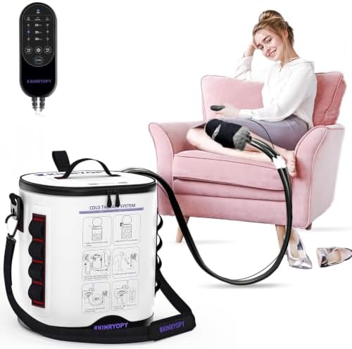 Cold Therapy Machine for Knee with Programmable Timer & Quiet Pump by KINRYOPY-US