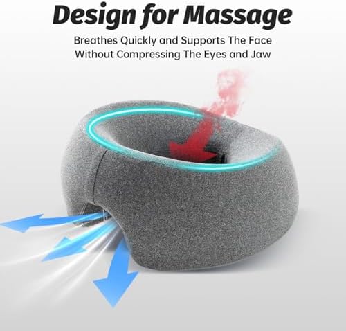 xiaomubiao Face Down Pillows for Massage Table, Massage Headrest for Bed, Face Pillow for Stomach Sleeping, BBL Pillow After Surgery Post Eye Surgery & Vitrectomy Recovery, Removable Cover Grey - Image 5