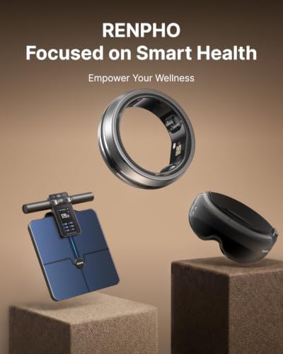 RENPHO Lynx Smart Ring, Subscription-Free App, Silver, Size 8 - Image 3