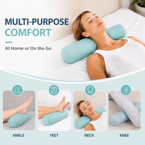 Neck Roll Pillow, Cervical Neck Pillow Bolster Pillow for Sleeping - Image 6