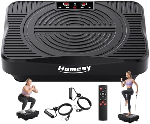 Homesy Vibration Plate Exercise Machine Shake Plate for Lymphatic Drainage by Homesy