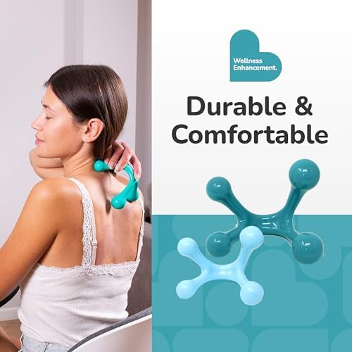 BioSwiss 2-Pack Handheld Full Body Massager, 4-Leg Pressure Point Tool for Back, Neck, and Shoulder, Includes 1 Large and 1 Small - Image 5