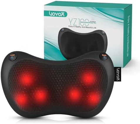 VOYOR-HEALTH Shiatsu Neck and Back Massager with Heat for Home, Car, Office by VOYORHEALTH