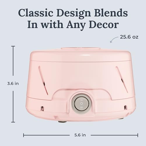 Yogasleep Dohm Classic (Pink) The Original White Noise Machine, Soothing Natural Sound from A Real Fan, Noise Cancelling for Office Privacy, Travel & Meditation, Sleep Therapy for Adults & Baby - Image 5