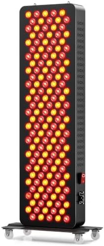150 LEDs 750W Red Light Therapy - Upgraded 4-CORE LED Chips Red Infrared Light Device with 3 Modes, Timer & Rolling Base, 660nm/850nm Near Infrared Light for Face & Body Care by Unknown