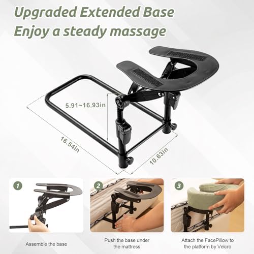 Massage Headrest for Bed, Head Holder & Face Cradle with Face Down Pillow - Image 4