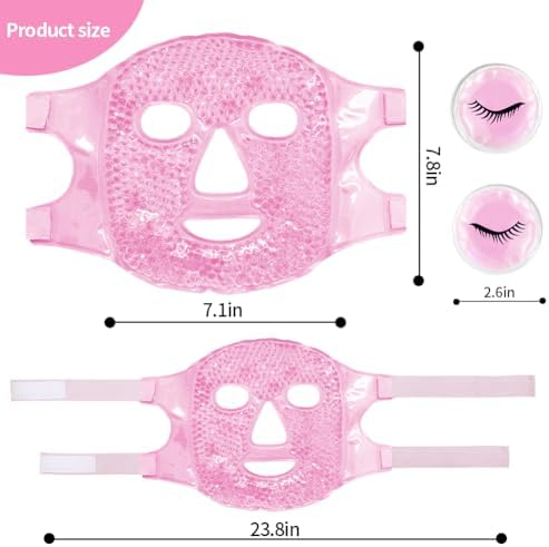 Cold Face Eye Masks Ice Face Mask Hot Cold Compress - Image 4