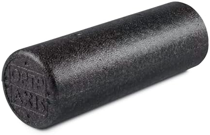 OPTP AXIS Firm Density Foam Roller – Round, Black, 18"L X 6" by OPTP