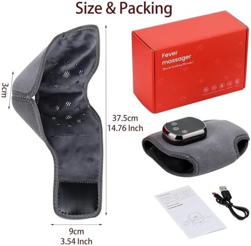 Foot Massager with 5 Heat Levels, Electric Heated Triple Vibration Feet & Ankle Massager for Pain Relief, Portable Heating Foot Massage for Mom & Dad, Valentine’s Day Gift 2026(Grey 1PC) - Image 6