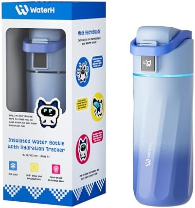 WATERH BOOST Kids Smart Water Bottle with Reminder & Tracker, 16oz by WATERH