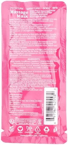 Pedicure Kit Foot Soak Set: Bubble Salt, Sugar Scrub, Massage Mask, Massage Lotion in a Box, 4 Step Foot Spa Kit for Dry Feet and Tired Feet（1 Set Rose - Image 2