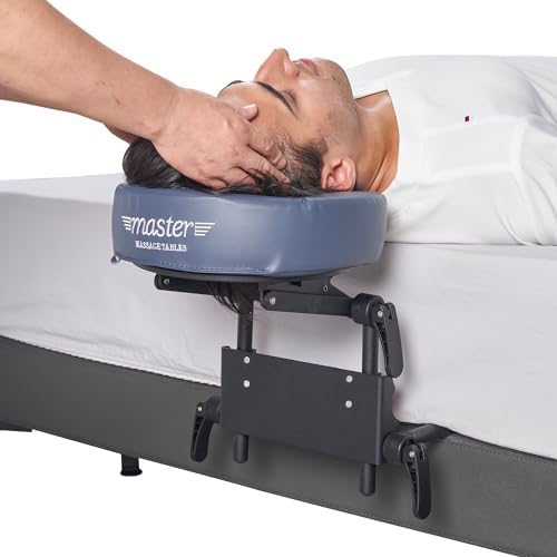 Master Massage Adjustable Headrest Massage Kit for Home - Includes Face Pillow Cradle and Cushion Support Bracket for Sleeping Mattress Top Royal Blue - Image 4