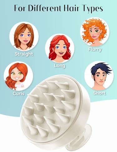 HEETA Scalp Massager Hair Growth Scrubber for Dandruff Removal Hair Care - Image 6