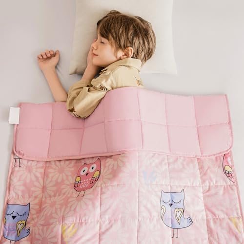 Topcee Weighted Blanket (3 lbs, 36" x 48") Cooling Throw Heavy Blanket for Sleeping Apply to 20-40 lbs, Soft Thick Breathable Blanket with Glass Bead, Easy Care by Topcee%E2%80%94ForYourGoodSleep