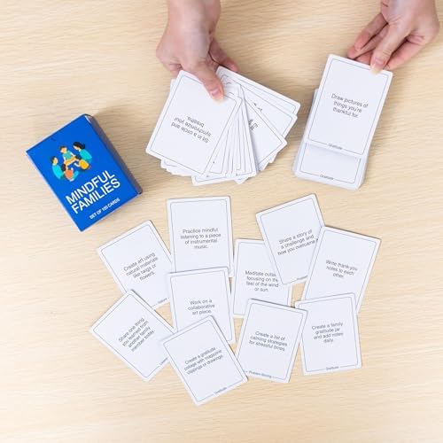 100 Mindful Families Conversation Cards – Mindfulness, Gratitude & Breathing Prompts for Self Care at Home, Travel & Therapy - Image 5