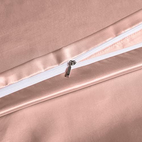 NSGZ Satin Duvet Cover for Weighted Blanket, 48x72, 8 Ties, Champagne Gold - Image 3