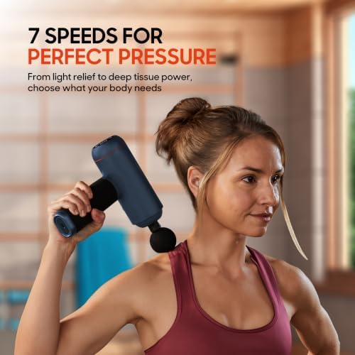 Sharper Image Powerboost Max Deep Tissue Massage Gun 2025 Version - Blue - Image 2