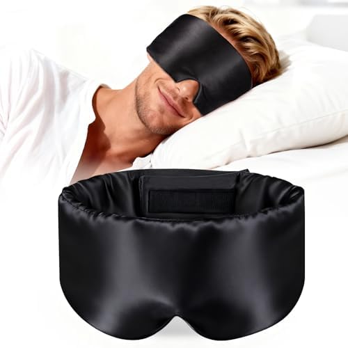 Silk Sleep Mask – 100% Mulberry Silk Eye Mask for Sleeping by LiveNaturalwithWM