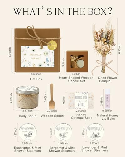 Spa Gifts for Women, Natural Themed Self Care Kit - Image 2