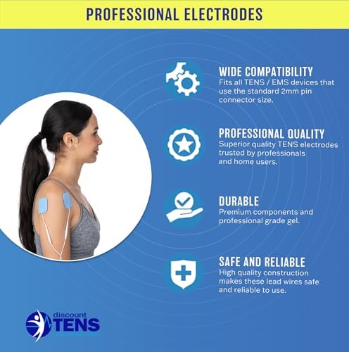 Discount TENS Wired Electrodes – 2"x2" HealthMateForever Compatible Replacement Pads, 20-Pack Premium Self-Adhesive TENS Unit Electrodes for Pain Relief, Therapy, Recovery & Muscle Stimulation - Image 3