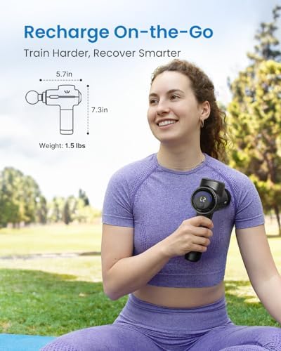 RENPHO Active+ Massage Gun, App-Controlled Guided Courses, Bluetooth - Image 5
