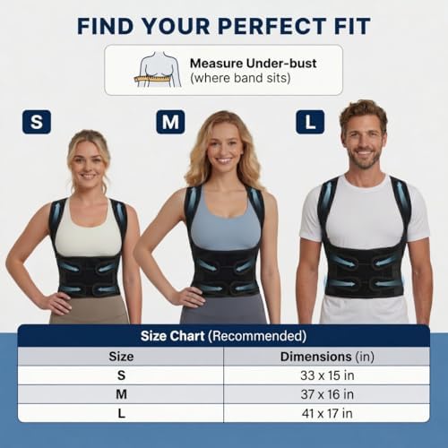 Posture Corrector for Women and Men - Back Brace & Shoulder Straightener - Image 5