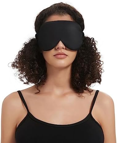 ALASKA BEAR Sleep Mask with Silk-Covered Headband for Hair Care, Silk Eye Mask Comfortable Scrunchy Band Over Ears (Built-in Contour Insert, Luxury 22 Momme) - Image 7