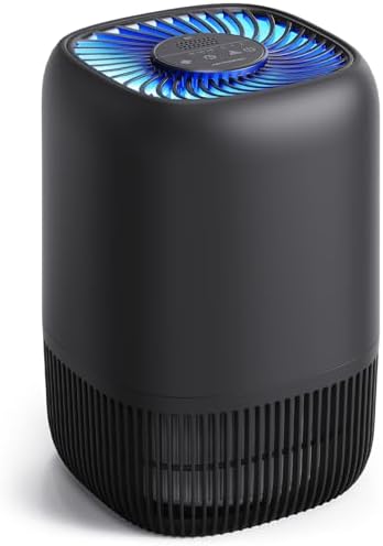 VOOPNU Air Purifiers for Bedroom, High Efficiency Filter, 1076 Ft², Black by VOOPNU