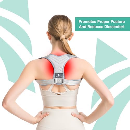 Shoulder Posture Corrector & Shoulder Straps for Posture - Adjustable Back Brace for Men and Women - Upper Back Straightener for Hunchback Pain Relief - Breathable - Image 4