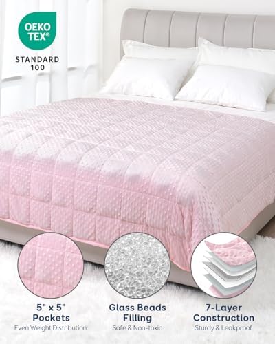 Kivik 15lbs Weighted Blanket for Adults, 48"x72" Twin Size Heavy Blankets - Image 4