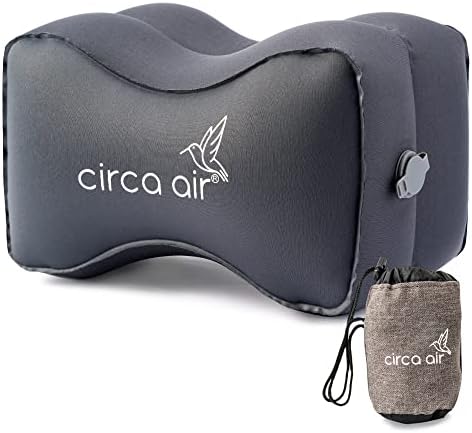 Circa Air Inflatable Knee Pillow for Side Sleepers, Travel Knee Pillow Between Legs for Sleeping, Orthopedic Sciatica Pain Relief Pillow, Leg Pillow for Hip Joints and Thigh Sleep Support by CircaAir