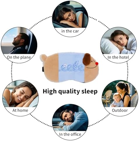 PERFECTSIGHT Sleep Eye Masks, Cute Sleep Eye Cover Lightweight Adjustable Eyeshade Mask Cover for Women Men Sleep Travel Nap, Fish Dachshund - Image 5