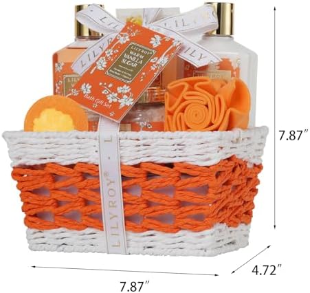 7Pcs Moisturizing Vanilla Spa Bath Gifts Set - Spa Gift Baskets for Women - Image 7