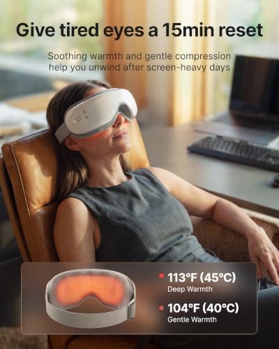 RENPHO Eyeris 1 Eye Massager with Heat, Heated Massage Eye Mask - Image 2